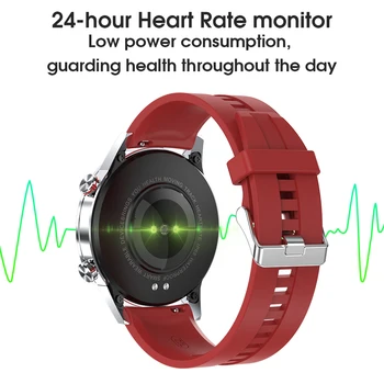 1,3-calowy 360*360 HD i pełny ekran dotykowy Smartwatch mężczyzny inteligentnego zegarka EKG PPG IP68 Wodoodporny fitness-tracker bransoletka L16 Smart Band