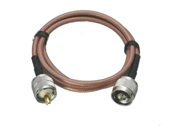 1 RG142 UHF PL259 wtyk N wtyk wtyk koncentryczny RF zworka warkocz kabel do radia 6 cali~10 m