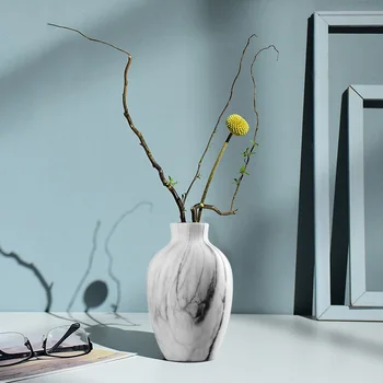 1 szt skandynawski styl minimalistyczny czarno-biała ceramika żelazna sztuki Wazon tenis doniczka domowy Ślubny wystrój salonu