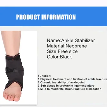 1 szt. z paskiem na kostce sportowy złączka zaciskowa klamra na kostce wsparcie stabilizator nogi bandaż rękaw bieganie koszykówka skarpetki na kostce bieżnika