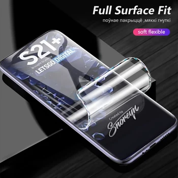 10 szt. tylna zakrzywione folia do Samsung Galaxy S21 Plus 5 g folia ochronna S21 Ultra Full Cover nano-гидрогелевая folia szkło