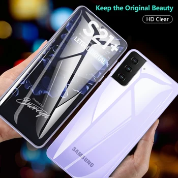 10 szt. tylna zakrzywione folia do Samsung Galaxy S21 Plus 5 g folia ochronna S21 Ultra Full Cover nano-гидрогелевая folia szkło