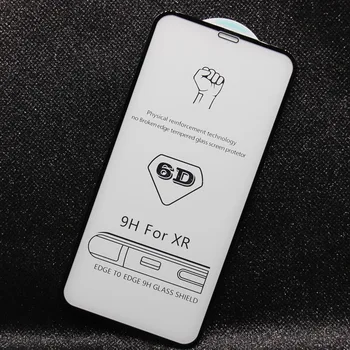100pcs DHL 6D hartowane szkło pełne pokrycie ochraniacz ekranu dla iPhone 11 12 Mini Pro Max XS MAX XR 6 7 8 darmowa wysyłka