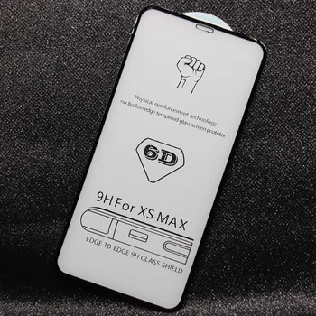 100pcs DHL 6D hartowane szkło pełne pokrycie ochraniacz ekranu dla iPhone 11 12 Mini Pro Max XS MAX XR 6 7 8 darmowa wysyłka