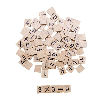 100pcs drewniane Scrabble litery alfabetu angielskiego słowo drewniany rzemiosło Cyfrowy puzzle mózgu gra Scrabble płytki alfabet do nauki dla dzieci