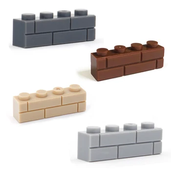 100pcs Moc Wall Toy Bricks ww2 Military Building Blocks 1x2 Army Bricks zabawka edukacyjna grube ściany figurki diy prezent dla dzieci