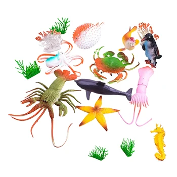 16 Pakietów Symulacji Morskich Zwierząt Głębinowych Dla Dzieci, Zabawki Edukacyjne