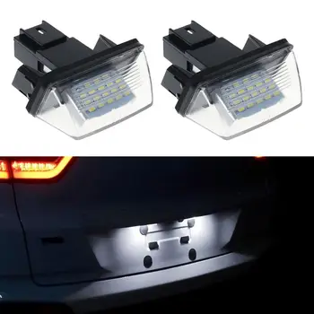 18 LED tablicy rejestracyjnej reflektory lampy do Peugeot 206 207 307 308 406 Citroen C3/C4/C5/C6