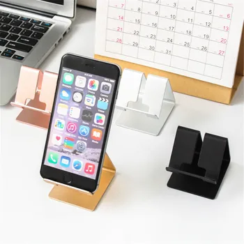 1szt luksusowy metalowy stół Uchwyt telefonu aluminiowy uchwyt na wizytówki telefoniczna podstawa biurka stojak akcesoria na biurko