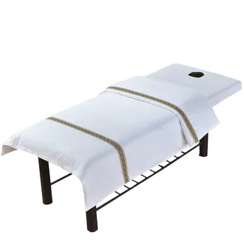 1szt profesjonalny salon kosmetyczny pościel SPA masaż leczenie łóżko stół okładka pościel miękka bawełna przedniej narzuta bez rdzenia
