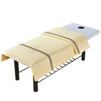 1szt profesjonalny salon kosmetyczny pościel SPA masaż leczenie łóżko stół okładka pościel miękka bawełna przedniej narzuta bez rdzenia