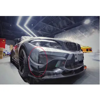 2 serii z włókna węglowego przedni zderzak boczne wysp kanaryjskich płetwy klapy listwy do BMW F87 M2 2016 2017 2018 stylizacja samochodu