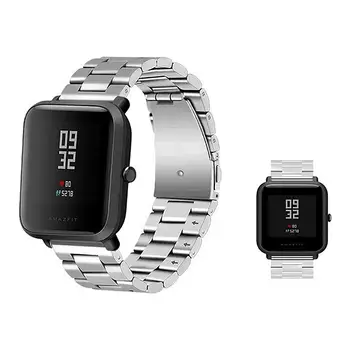 20 mm uniwersalny wymienny pasek do zegarka stalowa lekki siatkowy metalowy pasek do Huami Xiaomi Amazfit Bip dla WeLoop hej 3s /Ticwatch2/ GTS