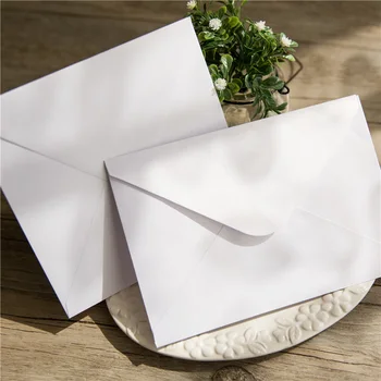 20 szt./op. Tęczowy błyszczące perły papier ślubne zaproszenia karty koperta delikatne dekoracje na ślub Urodziny