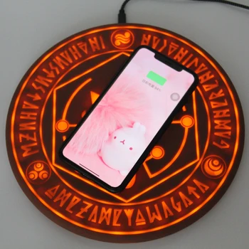 2019 10W Magic Array Wireless Charger for iphone 8 X Comic Circle Qi Wireless Universal Fast Charging Pad for samsung s8 s9 plus