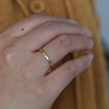 2019 nowa moda pierścień instalacja koło niebieski CZ damska biżuteria w kolorze złota polerowane prosty pierścionek zaręczynowy wieczność pierścień na palec