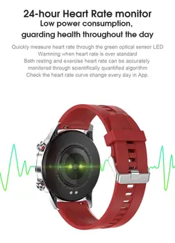 2020 L16 Smart Watch Men ECG PPG Bluetooth Blood Pressure Heart Rate Tracker Message Call Reminder doskonałe wzornictwo Sense Watch