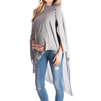2020 New Spring Nursing Top macierzyństwo ciąża t-shirt koszulka jednolity długi rękaw karmienie piersią odzież dla kobiet w ciąży#BL5
