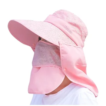 2020 unisex roleta kapelusz UV ochrona twarzy, szyi klapy roleta czapka, osoba roleta czapka letnia czapka praca dorywcza kapelusz sporty Letnie A1