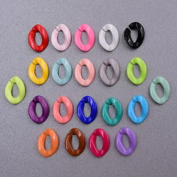 23*17 mm 100szt 25 kolorów akrylowa kombinacja Split złącze DIY łańcucha akcesoria biżuteria handmade łańcucha produkcji