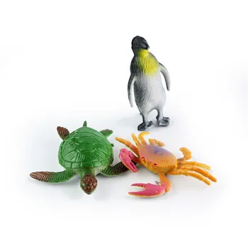 24szt Sea Animal Model Toys Set Simulation Plastic Ocean Animals Sea Creatures Model Educative Toys 24 godziny szybkiej wysyłki