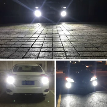 2szt samochodowe światła przeciwmgielne H7 żarówka LED Super Bright 12 3030SMD 12V 24V 6000K Biały jazdy jazdy dziennej led żarówki H7 do auto samochodowej
