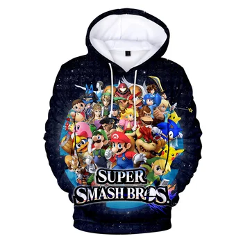 3-20Y 2020 New Boys Hooded Sweatshirt Super Smash Bros 3D z Kapturem Dzieci Hoodies dziewczyny casual shirt dzieci Флисовое płaszcze swetry