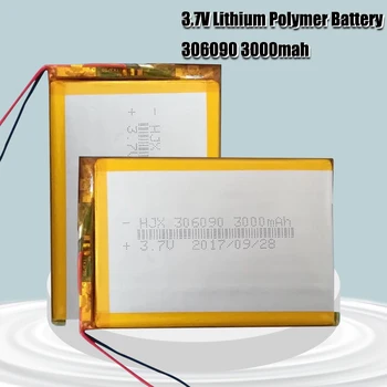 306090 3.7 V 3000mah dostawa litowa bateria litowo-polimerowy akumulator do zestawu słuchawkowego Bluetooth, MP3, MP4, MP5 GPS PSP MID