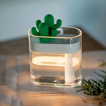 319 Clear Cactus ultradźwiękowy nawilżacz powietrza 160 ml kolor światła USB oczyszczacz powietrza anion mgła lub herbaty dozownik wody