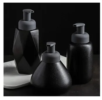 360,400,440 ml Ceramiczny dozownik mydła, akcesoria do łazienki butelkę żelu pod prysznic butelka mydła do rąk Nordic Skin Emulsion Press Bottle