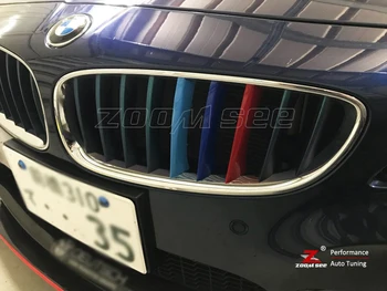 3D M kolor przedni grill listwy grill pasek pokrywa motorsport naklejki dla 2009-2017 BMW Z4 E89