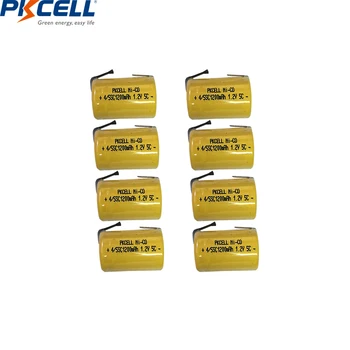 4/8/10szt PKCELL 4/5 SC baterii 1.2 V NICD akumulator 1200mAh z zgrzewarek kartami 4/5 SubC bateria do elektronarzędzi
