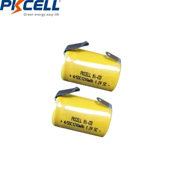 4/8/10szt PKCELL 4/5 SC baterii 1.2 V NICD akumulator 1200mAh z zgrzewarek kartami 4/5 SubC bateria do elektronarzędzi