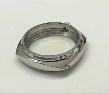 47 mm wysokiej jakości 316L ze stali nierdzewnej zegarek pokrowce wewnętrzny dekoracyjny wzór lub polerowanie pokrowiec nadaje się 6497/6498 ruch 05A