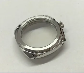 47 mm wysokiej jakości 316L ze stali nierdzewnej zegarek pokrowce wewnętrzny dekoracyjny wzór lub polerowanie pokrowiec nadaje się 6497/6498 ruch 05A