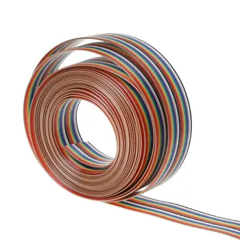 5 m Tęczowy kabel 20Pin DuPont przewód z dokładnością do linii 1.27 mm podłącz przewody Rainbow przewód przewody