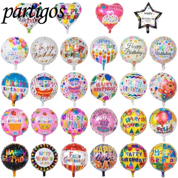 50 szt./lot 18 cali z Okazji urodzin balon folia aluminiowa balony hel balon bopet kulki dla dzieci ozdoby partii zabawki globos