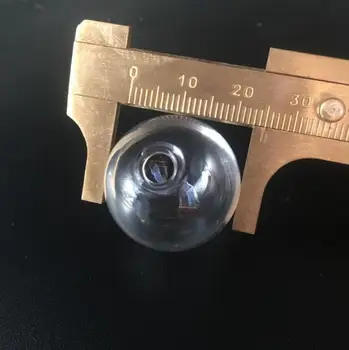 50szt 6-25mm wydrążony szklanej kuli koraliki z otworem przez cały bańka butelka szklana kula kule biżuteria znaleziska szklany medalion różnej wielkości