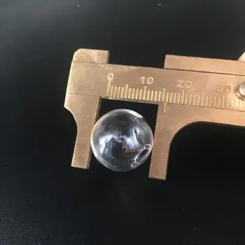 50szt 6-25mm wydrążony szklanej kuli koraliki z otworem przez cały bańka butelka szklana kula kule biżuteria znaleziska szklany medalion różnej wielkości