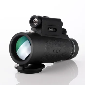 50X60 okular LED Night Vision przenośny Pryzmat BAK4 HD teleskop z telefonicznym klipem statyw do zewnętrznej polowania kempingu