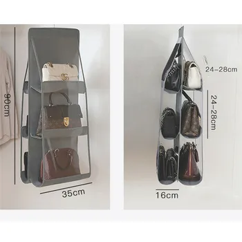 6 przewodnik składany wisi duża torba torebka uchwyt do przechowywania anty-kurz podróży, organizator torby