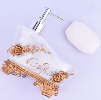 600 ml Nordic Pressing Hand Sanitizer Bottle Soap Box Lotion Bottle Creative Bathroom Shower Gel Packing Bottle Golden Pressing H