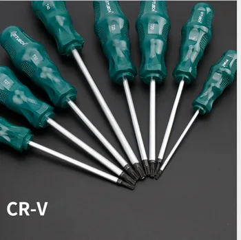 6szt/8szt zestaw wkrętaków magnetyczny bit szczeliny i śrubokręt wkrętak Torx izolowany uchwyt CR-V wielofunkcyjny domowy, narzędzia ręczne