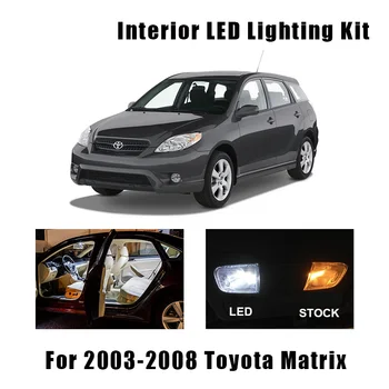 8 żarówek biały led zestaw oświetlenia wewnętrznego nadaje się do 2003 2004 2005 2006 2007 2008 Toyota Matrix Reading Map Dome Cargo License Lamp