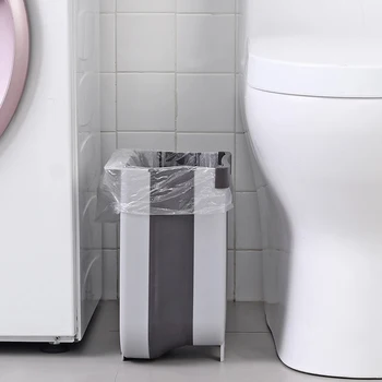 8L składany pojemnik na śmieci kuchnia wisi kosz na śmieci plastikowy na śmieci kosz na śmieci oszczędność miejsca łazienka, toaleta worek na śmieci pojemnik