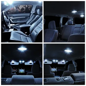 9 szt. białe T10 LED drzwi nożny dobrze wyważony bagażowa reflektor wewnętrzny zestaw opakowania dla Hyundai iMAX Tucson Veloster Veracruz XG300 XG350