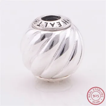 925 srebro istotę zdrowie Urok koraliki DIY Fit PANDORA charms dla kobiet biżuteria produkcja ST103