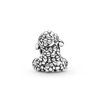 925 srebro Patti owca Urok koraliki nadają oryginalny Памура bransoletka marki 925 srebro autentyczne biżuteria