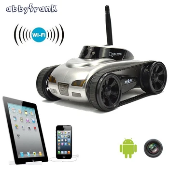 Abbyfrank RC Tank Car 777-270 Shoot Robot With 0.3 MP Camera Wifi IOS Phone Remote Control Mini Spy Tanks Toys For Children
