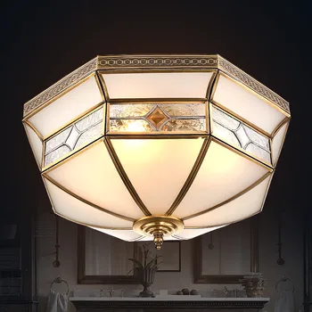 AC90-260V Miedziana lampa sufitowa E27 lampa do Unii sufitowego oświetlenia produkty do kuchni